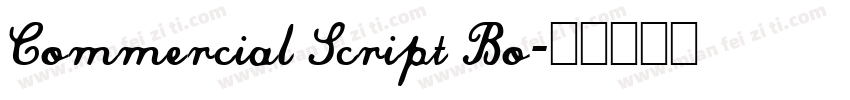 Commercial Script Bo字体转换